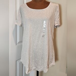 Ann Taylor Beige Short Sleeve Top